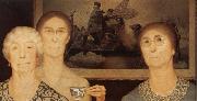 Grant Wood Daughter of Revolution Spain oil painting reproduction